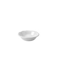 plato hondo en melamina blanca con borde de cuerda 20x20x55cm