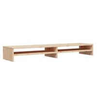 soporte de monitor madera maciza de pino 100x24x13 cm vidaxl