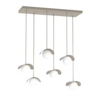lampara colgante nera moca 6 luces