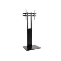 soporte de piso equip 650615 para tv 37-75 altura ajustable inclinable negro