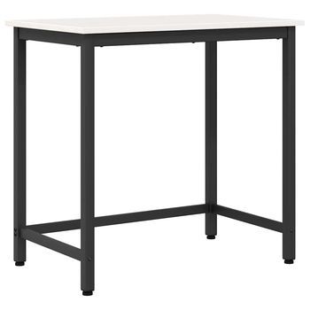 Mesa 80 X 50 X 77 Cm Madera Ingenierizada Y Acero