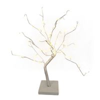 50cm battery operated white tree lamp