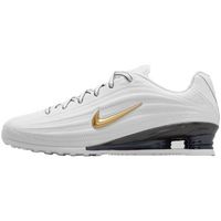 nike zapatillas de futbol shox z white metallic gold para hombre