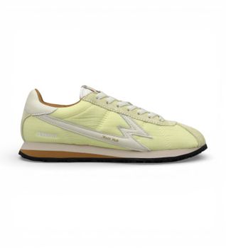 MOA Concept para mujer. FL205 Zapatillas Flash amarillo (36), Plano, Cordones, Casual