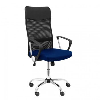 Piqueras y Crespo Gontar Silla Respaldo Malla Negro Asiento Azul
