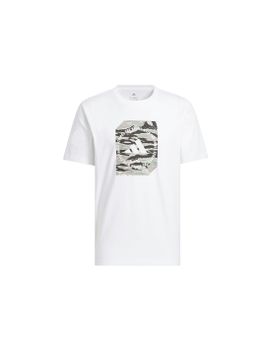 Camiseta adidas Camo Box Hombre Blanco