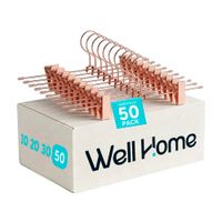 set de 50 perchas de metal con clips