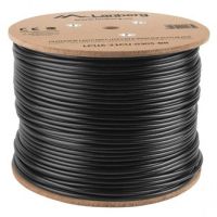 lanberg bobina cable de red exterior rj45 cat6 ftp rigido cu 305m negro