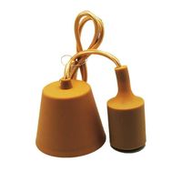 portalamparas cable y floron de silicona 12 colores