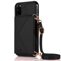 cool funda colgante wallet negra para samsung galaxy s20