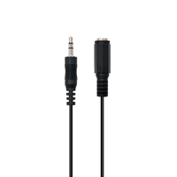 ewent cable audio estereo 35mmm y 35mmh - 2mt