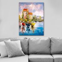 pintura decorativa lienzo 61328773470100 multicolor 70x100 cm