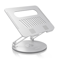 aisens soporte de sobremesa xl giratorio ajustable para port til tablet 10 17 plata