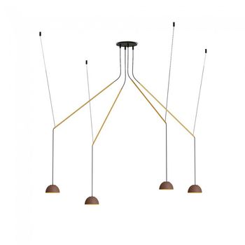 Lámpara colgante led absidiola mini móvil (4x3.5w)