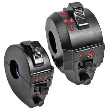 Juego interruptor manillar 22mm Classic negro