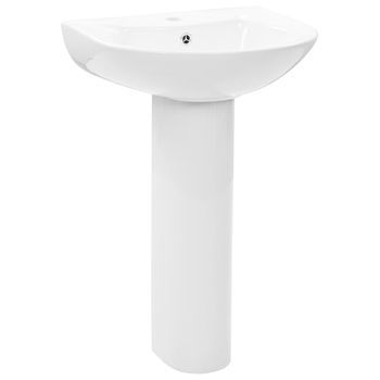 Lavabo De Baño Moderno | Lavabo De Pie De Cerámica Blanco 520x440x190 Mm