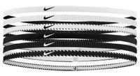 mini diademas nike flex classic slim  x6  negro blanco