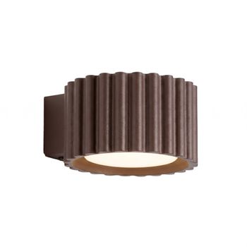 Aplique marrón aluminio alt. 6 cm