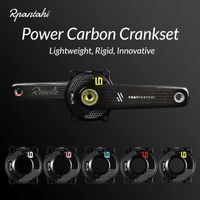 rpantahi pedalier de fibra de carbono para bicicleta de carretera medidor de potencia slr abrazadera de platos ciclismo inteligente de precision interfaz easton 150r1725mm