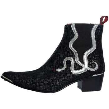 Jeffery-West Botas Botas Chelsea con efecto serpiente para hombre