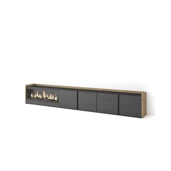 Mueble Tv Alpandeire-02 Con Chimenea Eléctrica Xxl