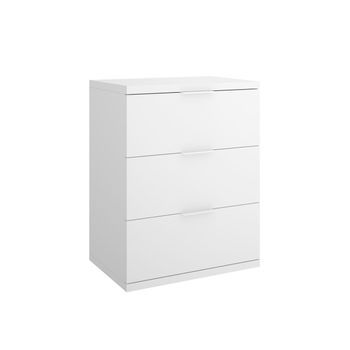 Pack De 2 Mesitas De Noche Rio 3 Cajones Blanco 56,8x42x34,2 Cm