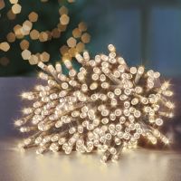 200 led warm white clear cable supabrights