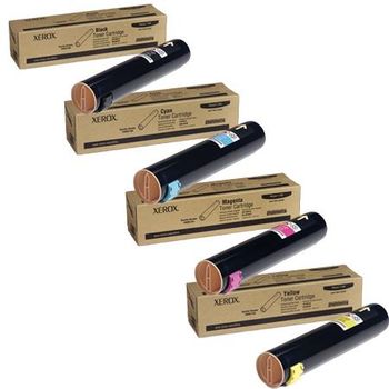 Original Multipack Xerox Phaser 7760VGX Printer Toner Cartridges (4 Pack) -106R01163