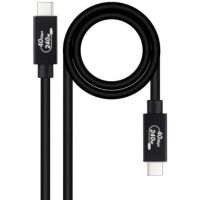 cable usb nanocable 10015002 usb4 gen3x2 40gbps 240w usb-cm-usb-cm 18m negro