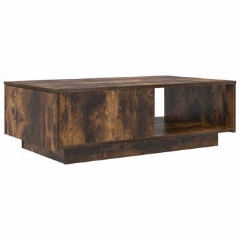 Mesa De Café - Mesa De Centro - Mesa Baja Roble Ahumado 95 X 55 X 31 Cm Madera De Ingeniería