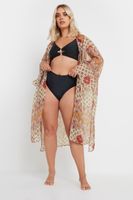 yours kimono playero estampado cachemira mujer curvy y tallas grandes yours