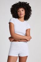 hunkemoller short en pointelle gris