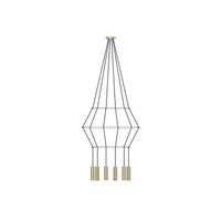 lampara colgante rose 6 luces