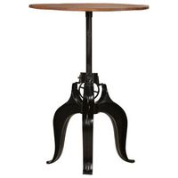 mesa de bar madera maciza reciclada 75x76-110 cm