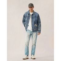 evisu chaquetas 2eshtm6dj1008 multi pocket denim jacket-indm mid tone indigo para hombre