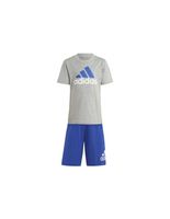 conjunto adidas essentials logo gris infantil