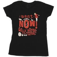 willy wonka camiseta verruca salt i want it now para mujer