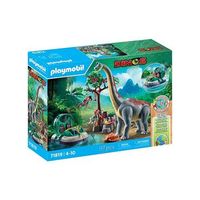dinos braquiosaurio con aerodeslizador