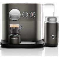 nespresso by magimix expert m500 smart coffee machine with aeroccino - arithrocite grey grey