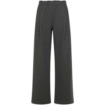 Deha Pantalón fluido Pinstriped Pleated Palazzo para mujer