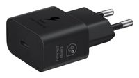 cargador samsung type c adaptador 25w negro usb carga rapida 1 puerto 5v