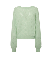pepe jeans para mujer pl702231 jersey helen wrap verde s casual poliamida