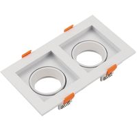 aro empotrable hecate 2xgu10gu53 mr16 l189xan102xal36cm en pc blanco