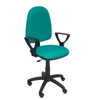 piqueras y crespo ayna bali silla de oficina brazos fijos verde turquesa