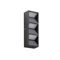 dopo lighting - aplique de pared flat ip65 led smd 6w 900lm 3000k antracita