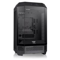 thermaltake the tower 300 micro tower matx cristal templado usb-c negra