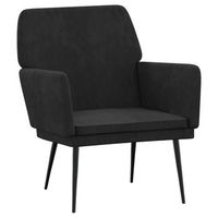 sillon de terciopelo negro 62x79x79 cm vidaxl