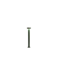baliza led de jardin tipo taburete 12 w ip65 960 lm 60 cm de altura 3000 k aluminio pintado color verde - perenz