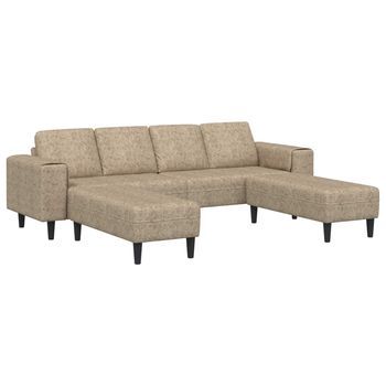 Sofá De Sala 3 Pcs Gris Claro Vidaxl