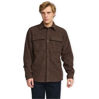 Revolution Camisa manga larga Utility Overshirt 3275 - Brown para hombre